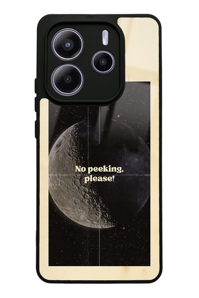 Spoyi Xiaomi Redmi Note 14 4G Peeking Tasarımlı Glossy Telefon Kılıfı