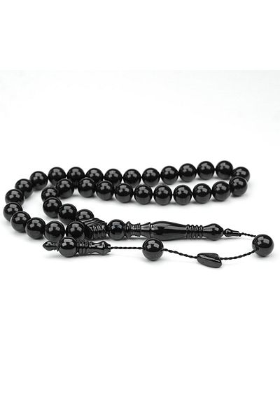 Skygo Oltu Stone Sphere Cut Nakkaş Carved İmame Rosary