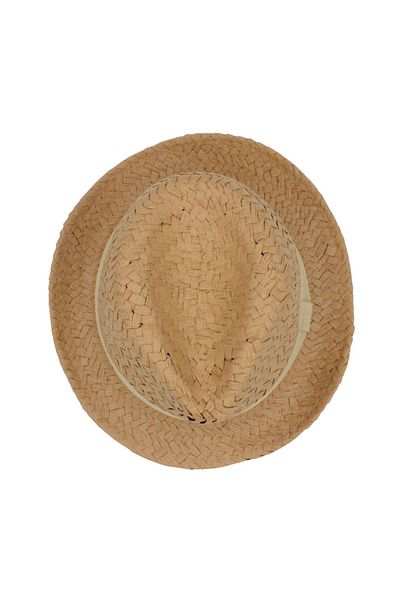 BM GİFT DESİGN Men's beige beach hat with band