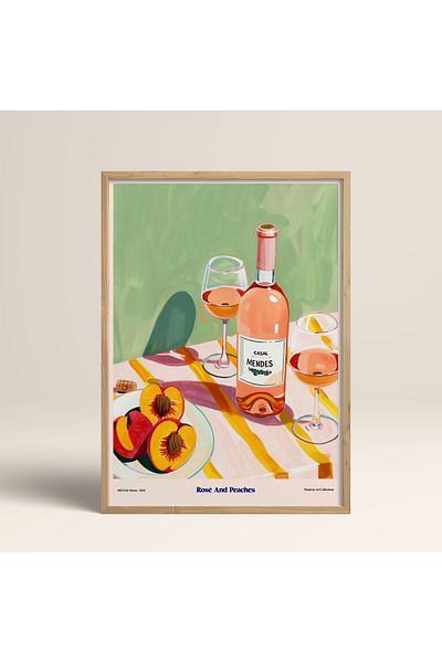 HOMEPACK Единична картина в дървена рамка, единичен плакат, картина TK/1410