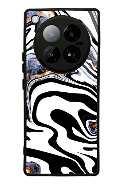 Spoyi غلاف هاتف انفينيكس زيرو 40 4G بتصميم رخامي أبيض لامع