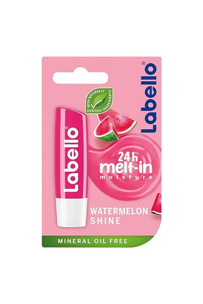 LABELLO Lip Balm, Moisturising Lip Care, Watermelon Shine, 4.8g