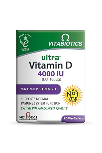 Vitabiotics ألترا فيتامين د3 4000 وحدة دولية، 96 قرص