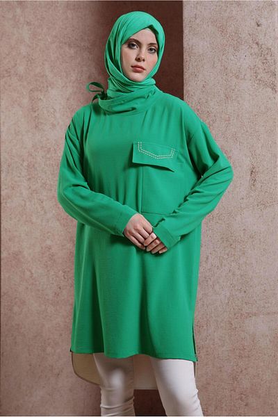 Alvina LAPEL TIE TUNIC 44438