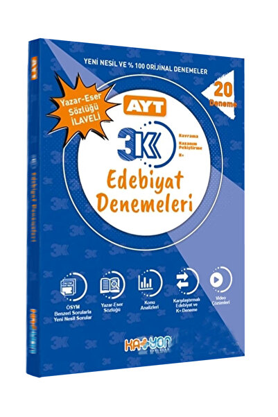 Gezegen Yayıncılık Katyon Yayınları Ayt 3k Edebiyat Denemeleri 20 Deneme (YAZ...