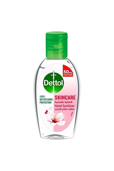 Dettol Skincare Hand Sanitizer For 100% Better Germ Protection & Personal Hygiene, 50ml