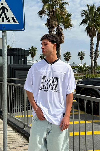 Flaw Wear Yng Academy Track Racing V-Neck Jersey
