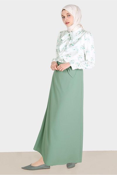 Alvina Bluză cu model din satin - 42669
