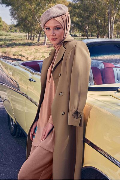 Alvina BELTED TRENCH COAT 10834