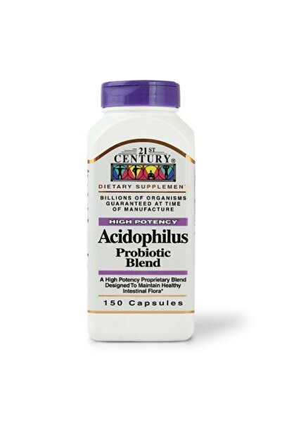 21st Century مزيج بروبيوتيك أسيدوفيلوس - 150 كبسولة