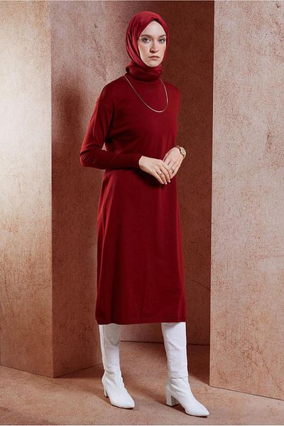 Alvina 44925 Model Long Knitwear Tunic