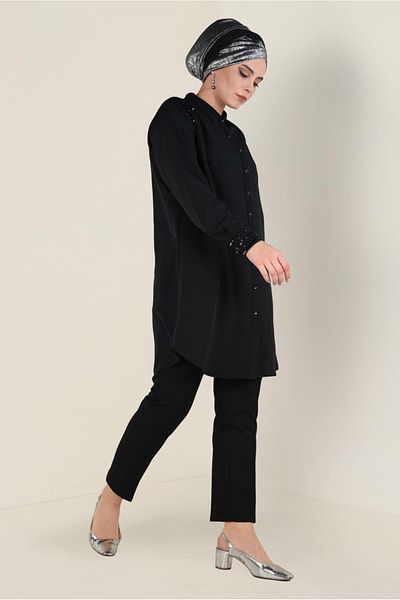 Alvina Pul Payet Detail Buttoned Tunic 2826