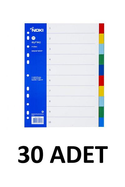 Noki 30 Pieces 2X5 Color Bookmark Separator