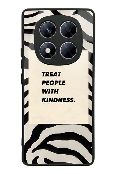 Spoyi Xiaomi Redmi Note 14 Pro Plus Glossy Phone Case with Zebra Motto Design