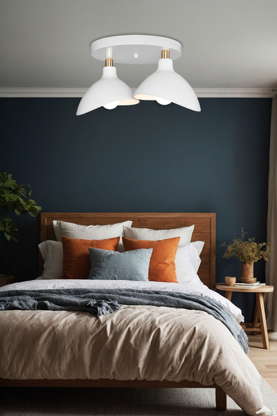 lumenistanbul ESTA İKİLİ PLAFONYER AVİZE BEYAZ