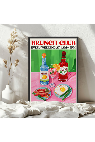 HOMEPACK Tekli Ahşap Çerçeveli Tablo Tek Parça Poster Tablo TK/1406