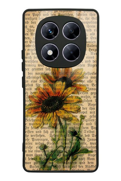 Spoyi Xiaomi Redmi Note 14 Pro 5g Glossy Phone Case with Sunflower Design