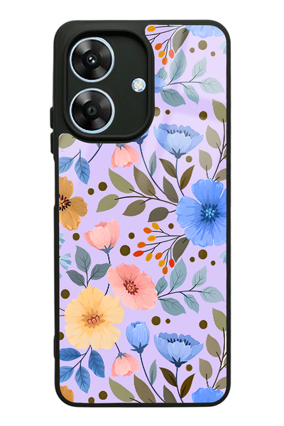 Spoyi Oppo Realme Note 60 Glossy Phone Case with Flower Garden Design