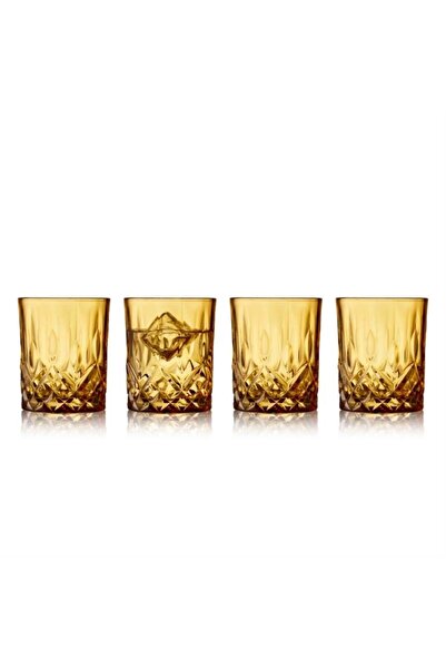 Lyngby Glas Sorrento Viski Bardağı 4 Adet 32 Cl Amber