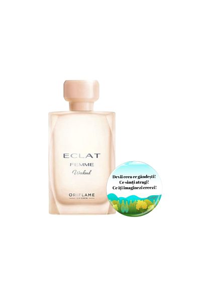 Oriflame SET Parfum Eclat Femme Weekend + Insigna