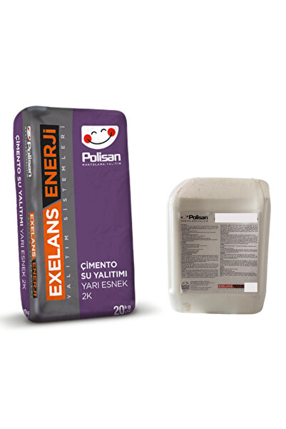 Polisan Exelans Enerji Çimento Su Yalıtımı Yarı Esnek 2K 25 Kg