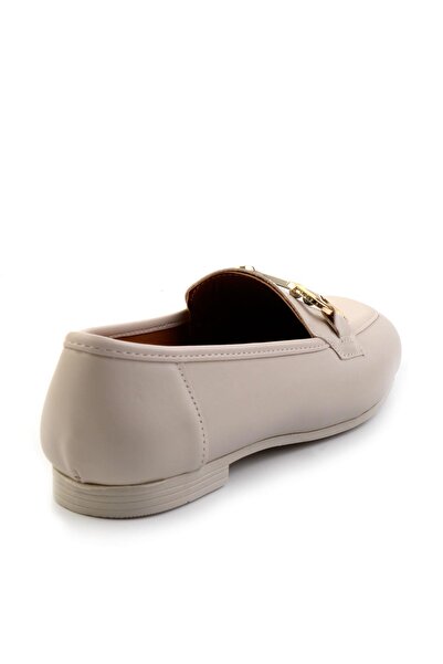 Bambi Bej  Kadın Loafer Ayakkabı K01140003809