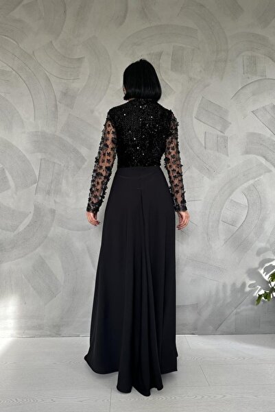 JANES Jumpsuit with Black Sleeves and Tulle Skirt