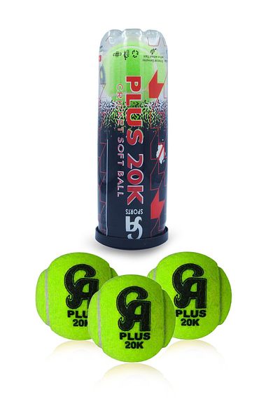 Generic CA Plus 20K Cricket Soft Ball Pack of 3 Practice Training