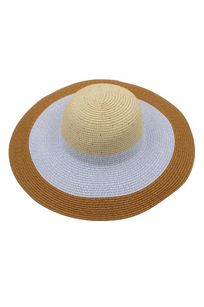 BM GİFT DESİGN Women's beach hat nature with brown
