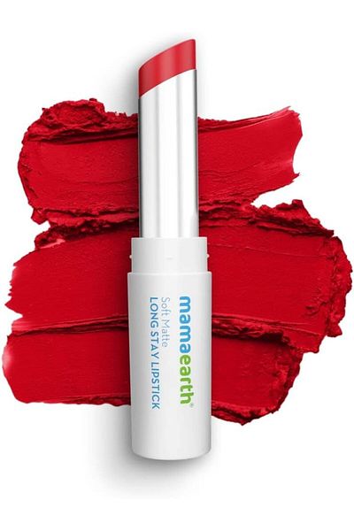 Mamaearth Softmatte Long Stay Lipstick 07 Ruby Red 3.5g