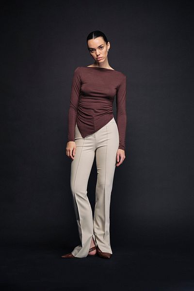 VATKALI High Waist Pants with Zipper on the Leg