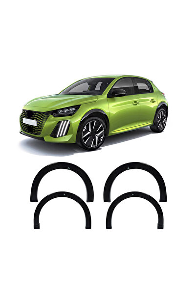 BRSPLAST Peugeot 208 Uyumlu 2019 Ve Üzeri Abs Çamurluk Dodik 4 Parça