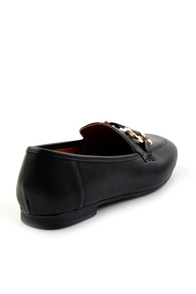 Bambi Siyah  Kadın Loafer Ayakkabı K01140003809