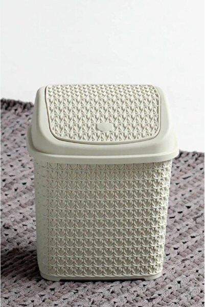 Rio Örgü Desenli Klik Çöp Kovası 4,5lt