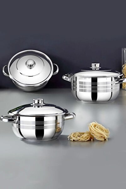 Royal Song طقم أواني طهي فولاذية ميجا 6 قطع R204