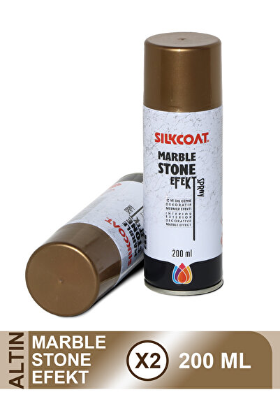Silkcoat Marble Stone Efekt - Sprey Mermer Efekti - Altın - 2'li set - 2 × 20...