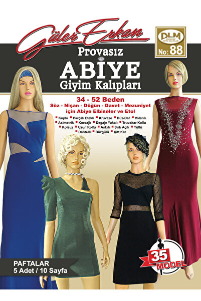 Dilem Yayınevi Güler Erkan No:88 Provasız Abiye Giyim Kalıpları