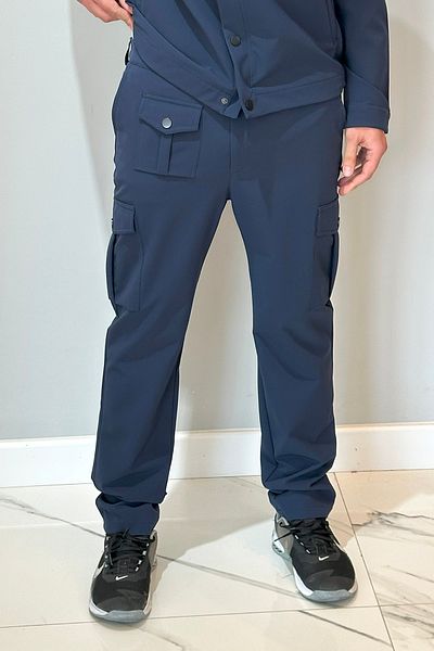 REMSA Ανδρικό παντελόνι Snap 24720 Navy Blue