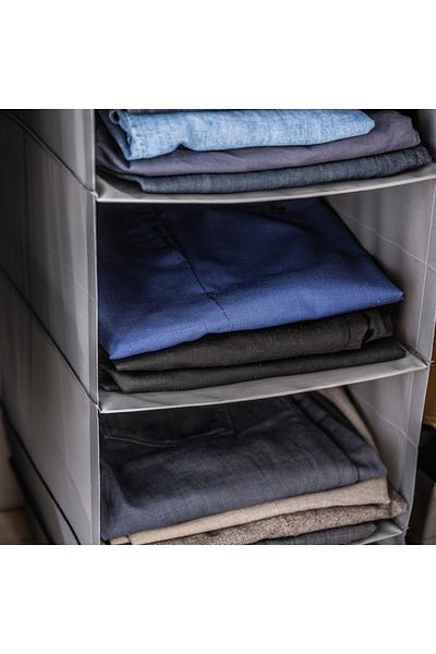 IKEA SKUBB Hanging Storage Organizer with 6 Compartments (35x45x125 cm) – Space-Saving Closet Solution