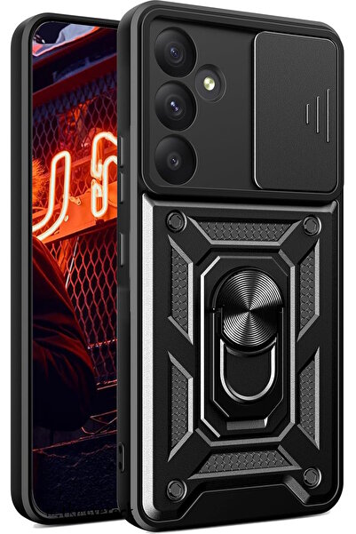 m.tk moveteck Samsung Galaxy A36 Kılıf Kamera Korumalı Sürgülü Yüzüklü Standl...