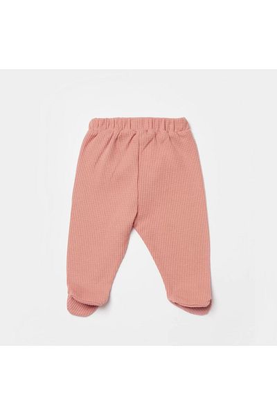 Biorganic Waffle Smile Booties Trousers Redbrown