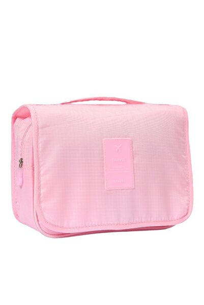 choice2 حقيبة مكياج وردية اللون، حقائب سفر لمستحضرات التجميل، منظم أدوات النظ...