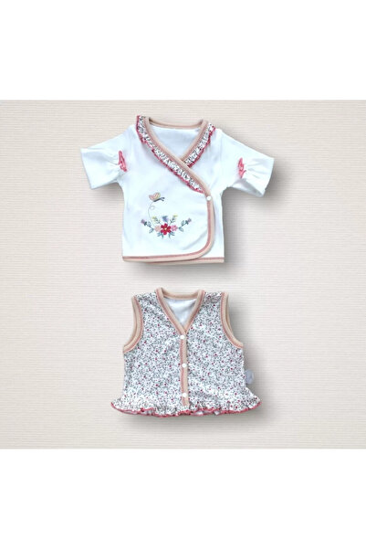 BabyBird Mrpurple Redbud Crown Embroidered Baby Girl 10-Piece Bodysuit Set Hospital Release Pomegranate Flower