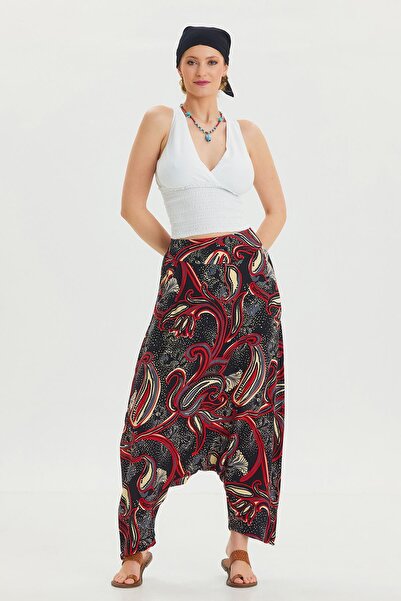 Los banditos Ethnic Trousers with Pocket Detail and Lace-Up Trousers