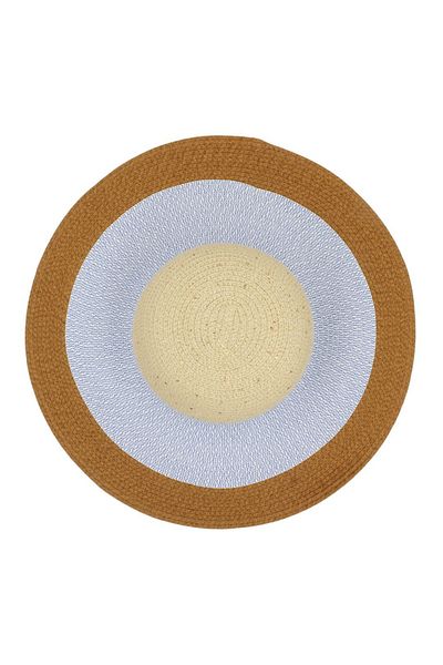BM GİFT DESİGN Women's beach hat nature with brown