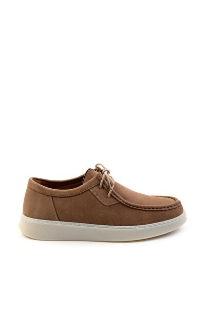 Bambi Bej Leather Erkek Casual Ayakkabı E01076500701