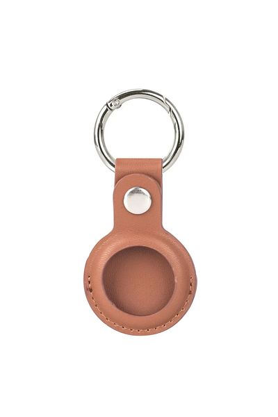 Choice B8 Leather Keychain for Apple Airtags Case Protective Cover Bumper Shell Tracker Accessories Anti-sc