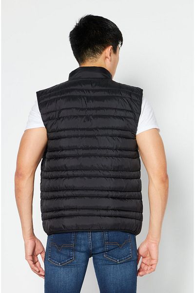 Michael Kors Men Plain Puffer Vest Reversible Jacket, Red