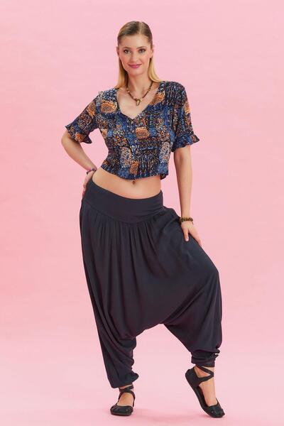 Los banditos Gipe Детальний штани з гумкою та кишенями Жіночі шаровари