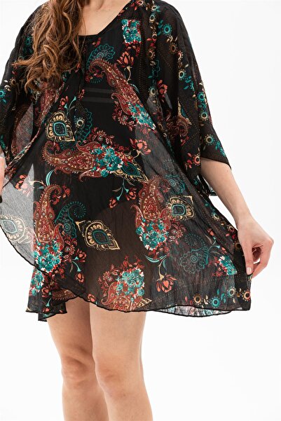 Eliş Şile Bezi Pareo de vară Side Vual verde 6142